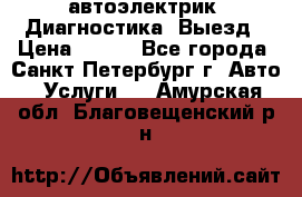 автоэлектрик. Диагностика. Выезд › Цена ­ 500 - Все города, Санкт-Петербург г. Авто » Услуги   . Амурская обл.,Благовещенский р-н